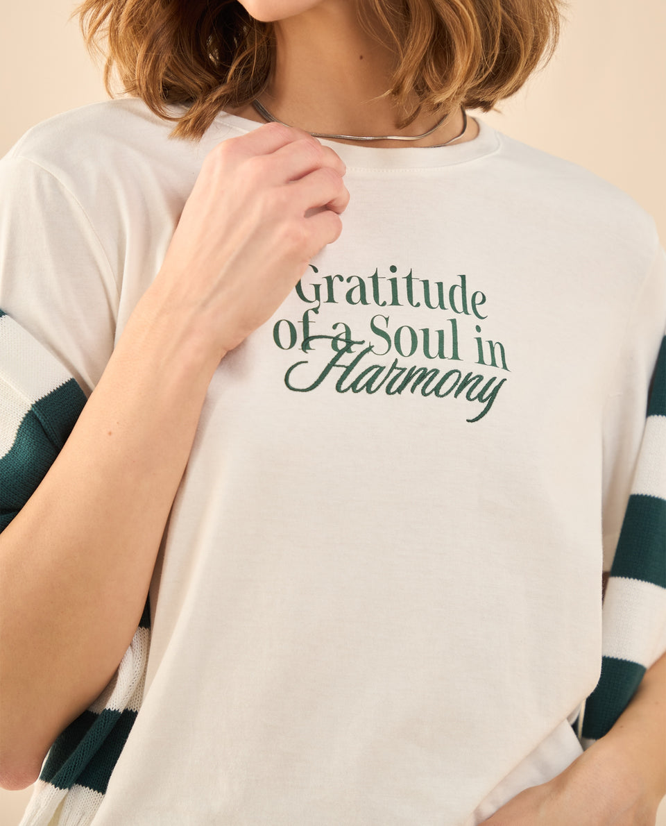 Camiseta con detalles bordados para mujer - Crudo 34_102G101_CRU110602_5