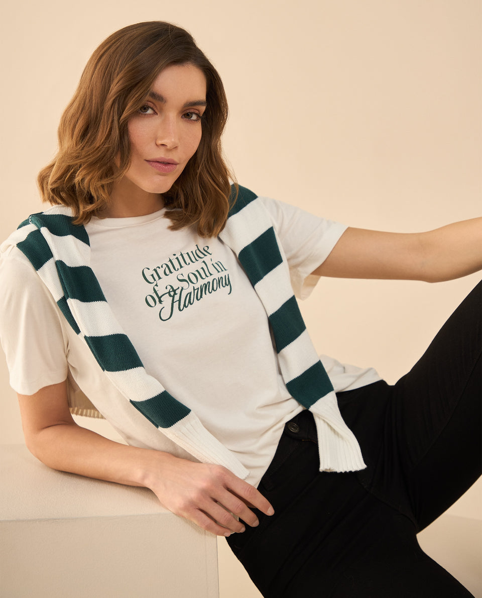 Camiseta con detalles bordados para mujer - Crudo 34_102G101_CRU110602_6