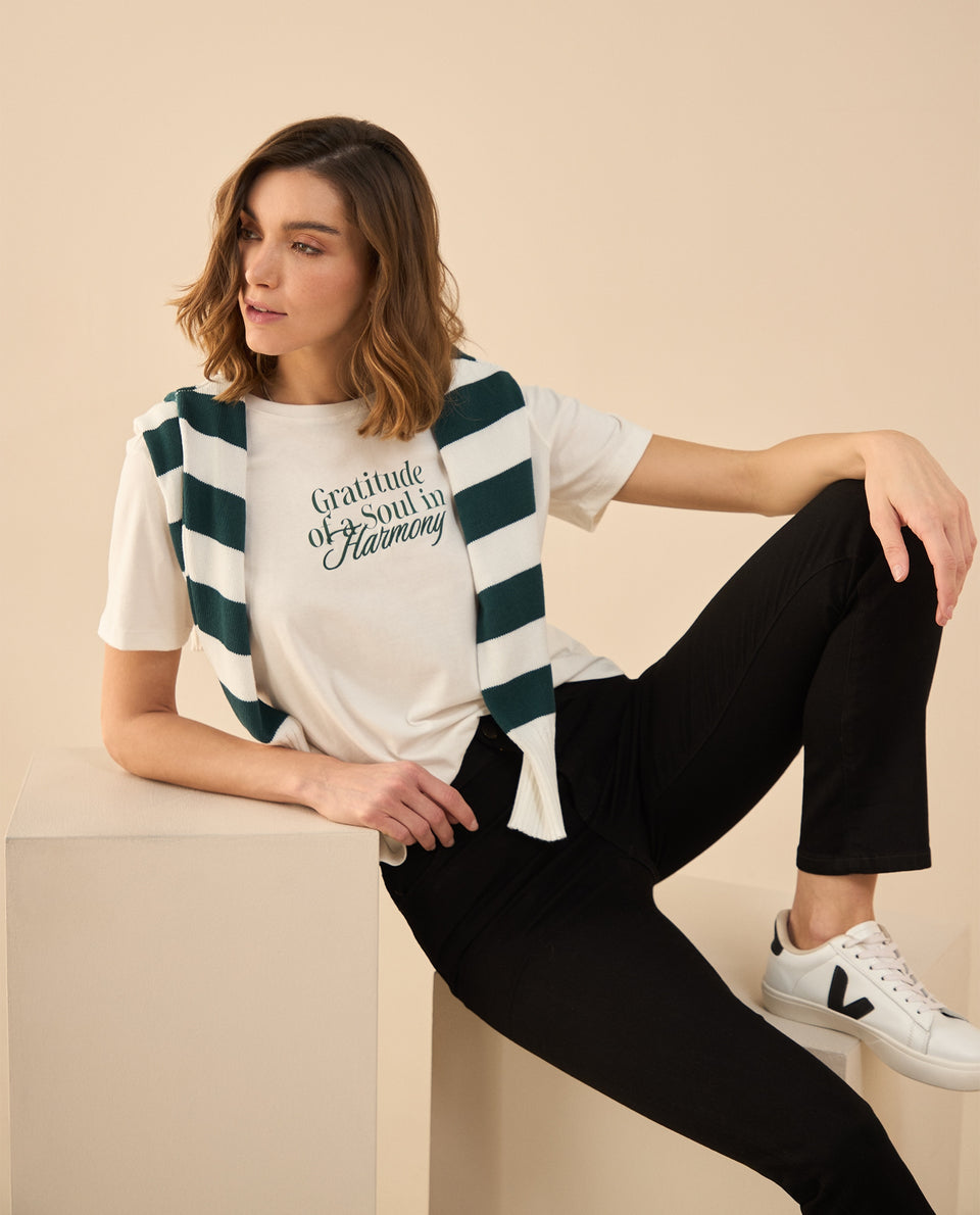 Camiseta con detalles bordados para mujer - Crudo 34_102G101_CRU110602_7