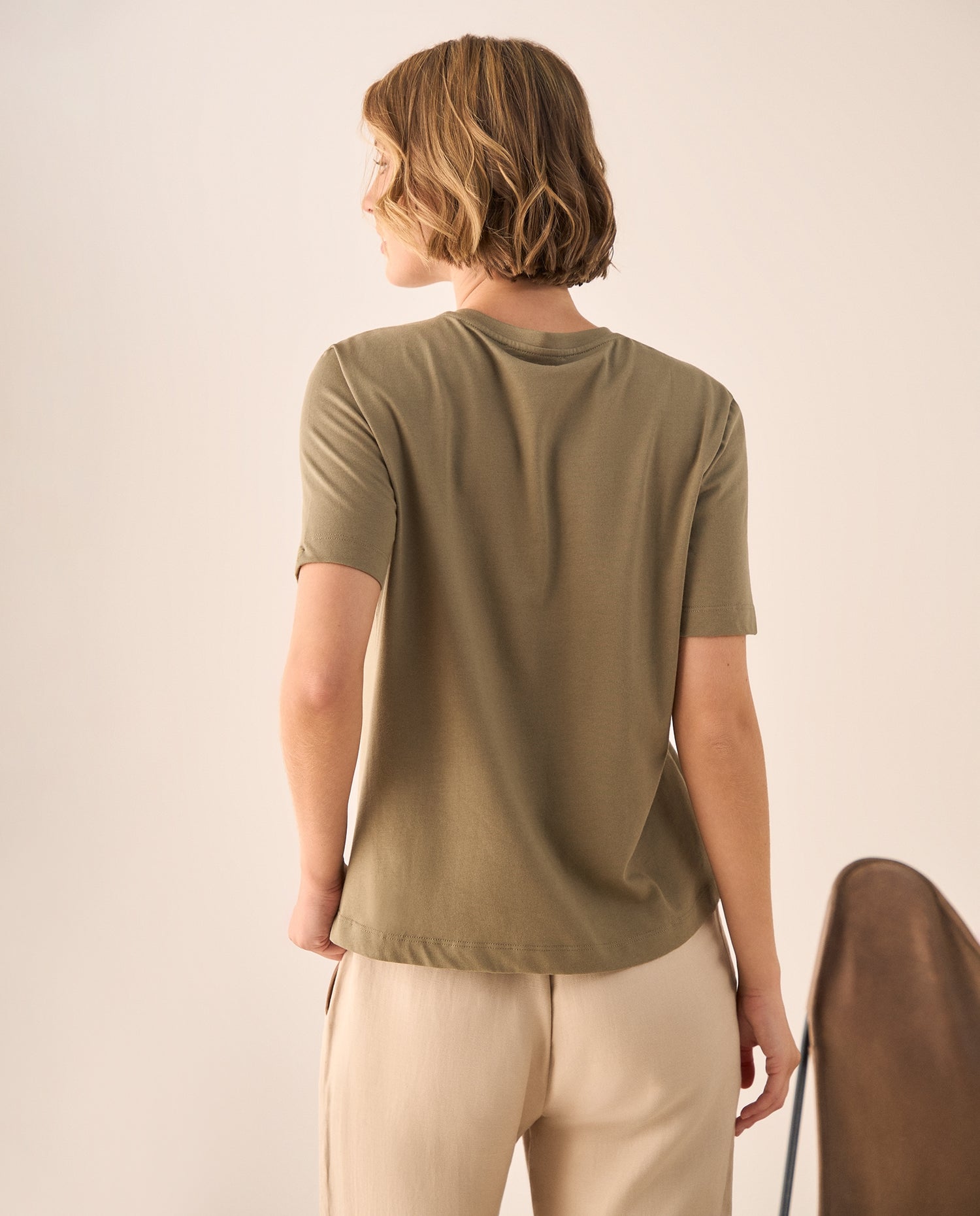 Camiseta Verde Bordado Floral Wild Blooms - Verde