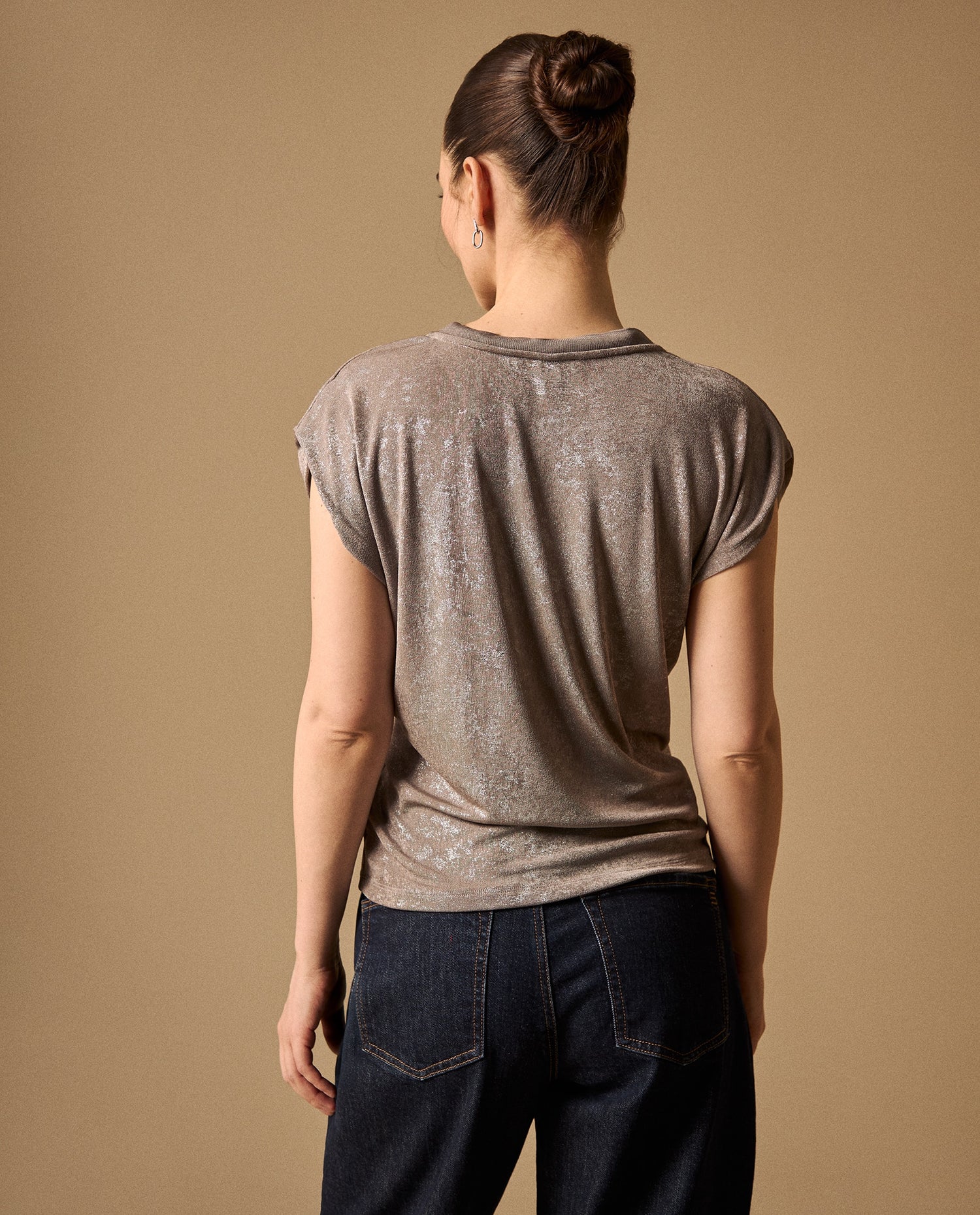 Camiseta Básica Oversized - Gris