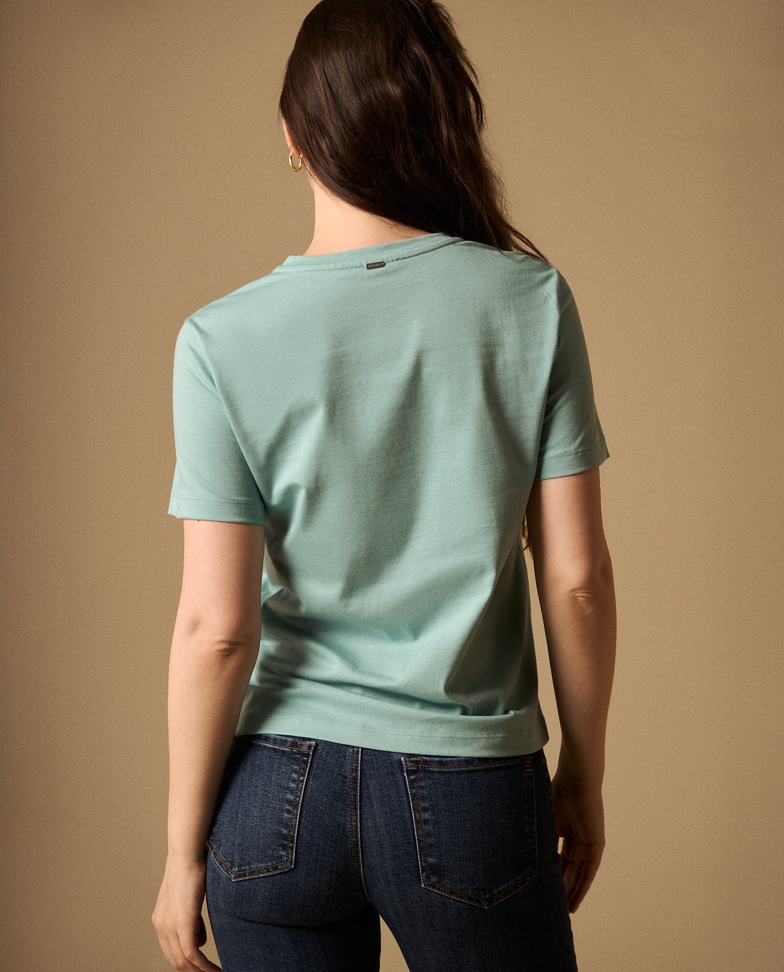 Camiseta con Bordado en Encaje - Verde 34_109G010_VER165815_5