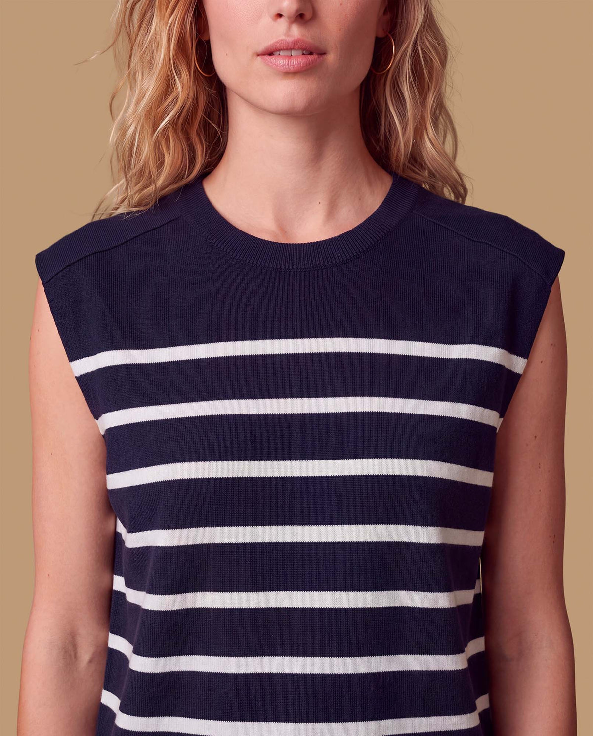 Camiseta manga sisa rayas minimalista - Azul 34_109H200_AZU193921_3