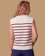 Camiseta manga sisa rayas minimalista - Rojo 34_109H200_ROJ191526_5