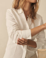 Camisa con cortes en laterales para mujer - Blanco