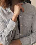 Camisa a rayas para mujer - Azul