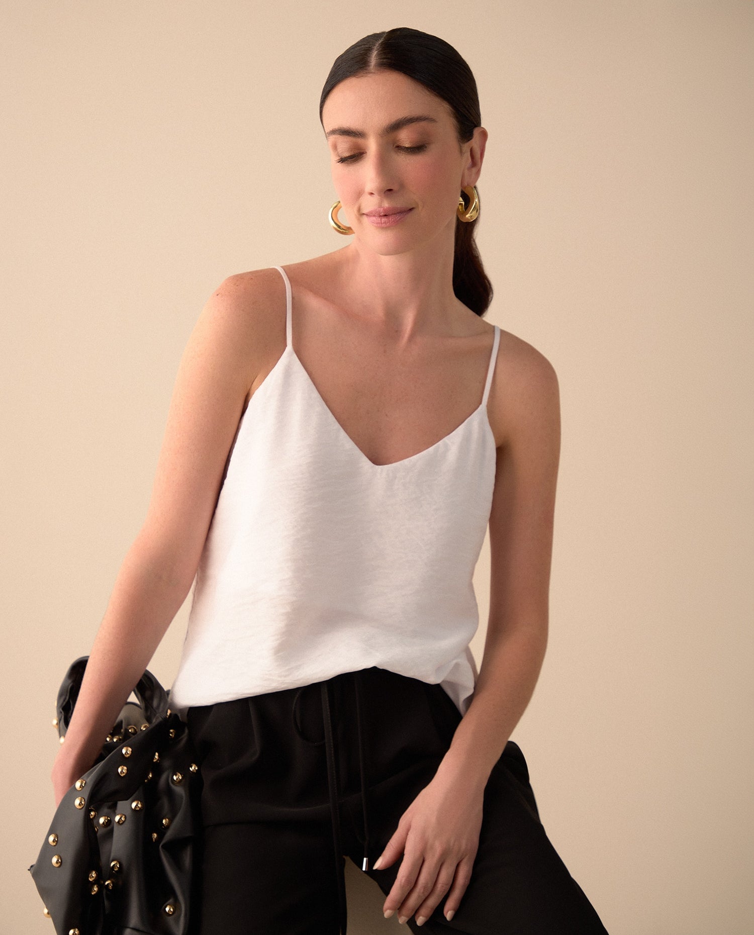Camisa de tiras para mujer - Blanco