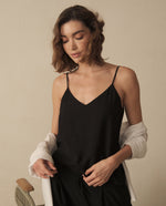 Camisa de tiras para mujer - Negro