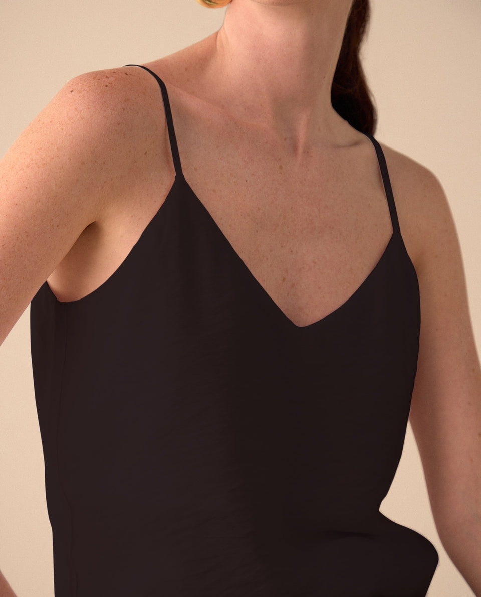 Camisa de tiras para mujer - Negro 34_110G914_NEG190303_3