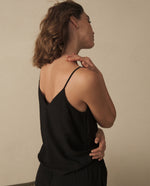 Camisa de tiras para mujer - Negro