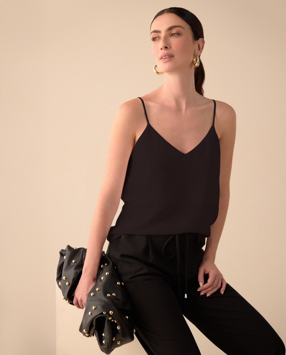 Camisa de tiras para mujer - Negro 34_110G914_NEG190303_5