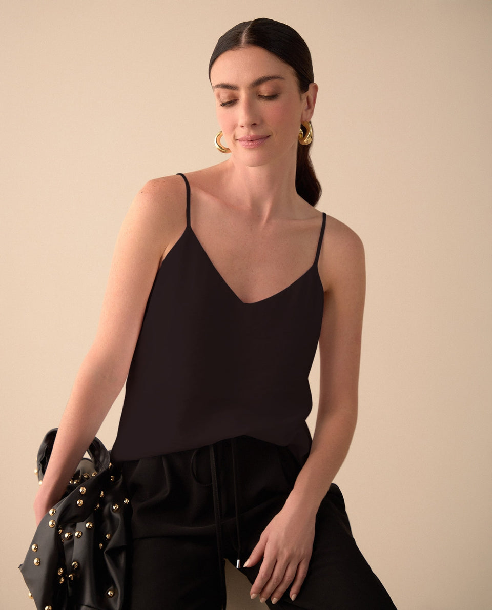 Camisa de tiras para mujer - Negro 34_110G914_NEG190303_7
