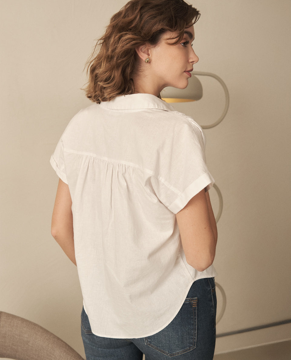 Camisa de botones para mujer - Blanco 34_110G916_BLA110601_4