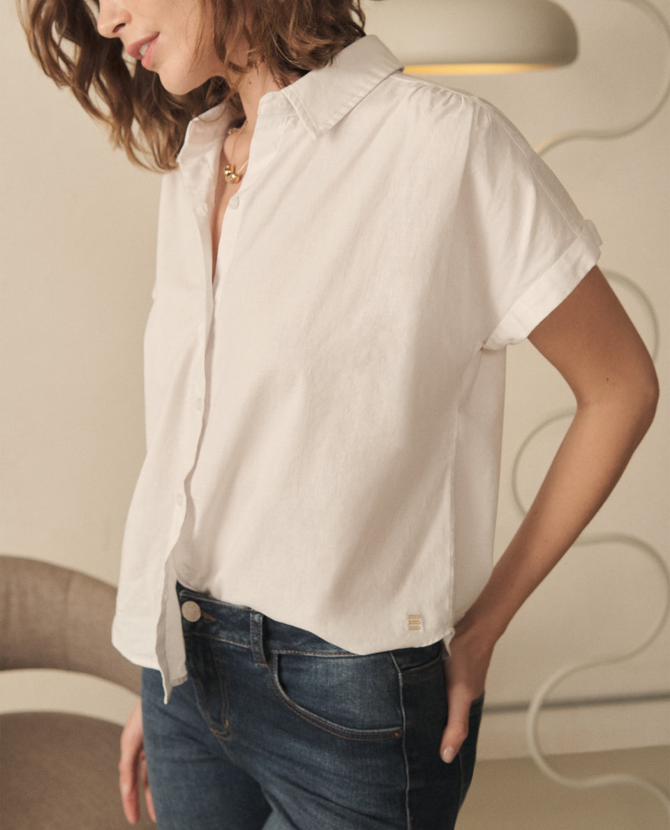 Camisa de botones para mujer - Blanco 34_110G916_BLA110601_6