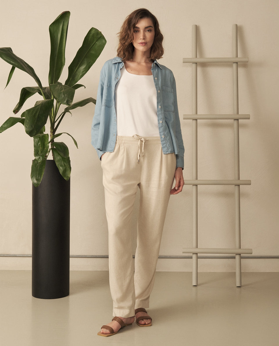 Camisa en denim para mujer - Azul 34_110G917_AZU174027_7