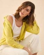 Camisa manga larga clásica para mujer - Verde 34_111G004_VER140647_0