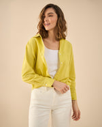 Camisa manga larga clásica para mujer - Verde 34_111G004_VER140647_6