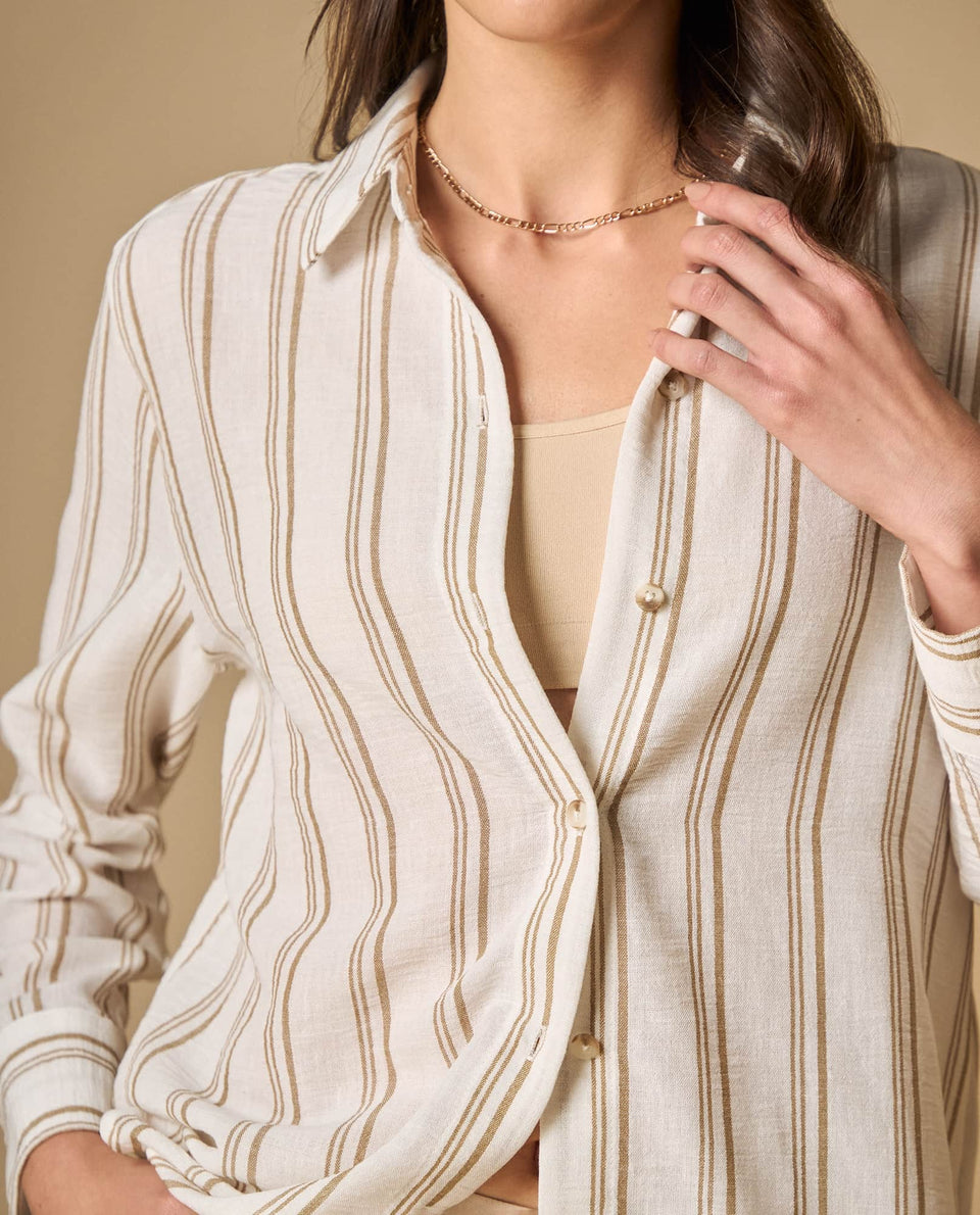 Camisa manga larga con bordado y cuello camisero - Crudo 34_111H008_CRU110604_3