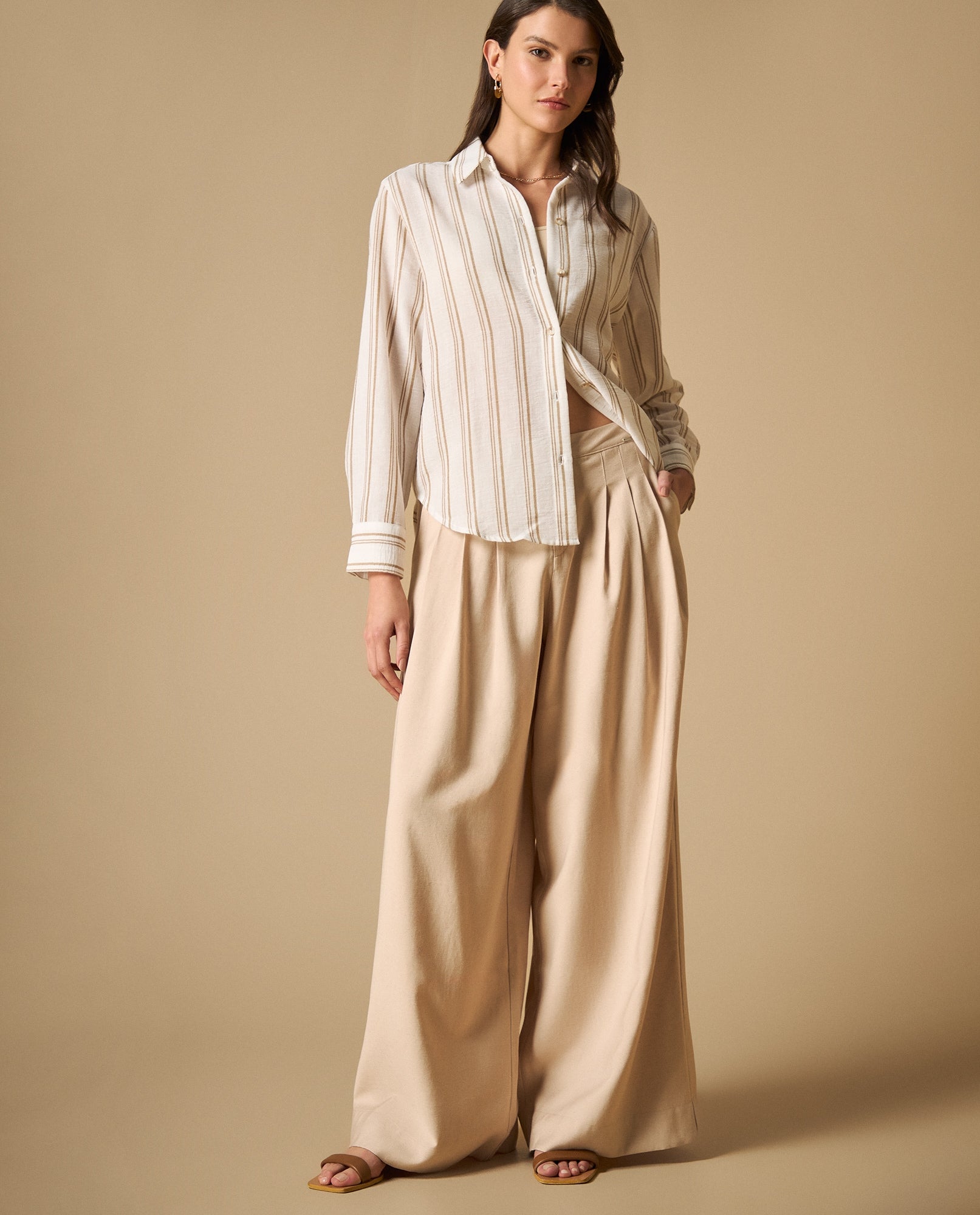 Camisa manga larga con bordado y cuello camisero - Crudo 34_111H008_CRU110604_5