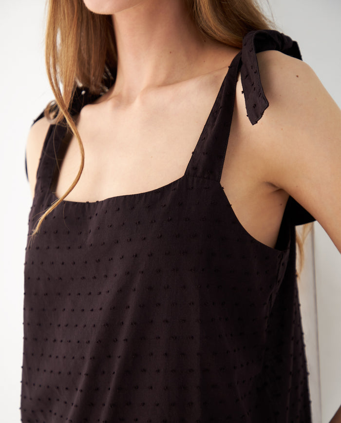 Camisa con escote recto para mujer - Negro 34_112F003_NEG193909_3