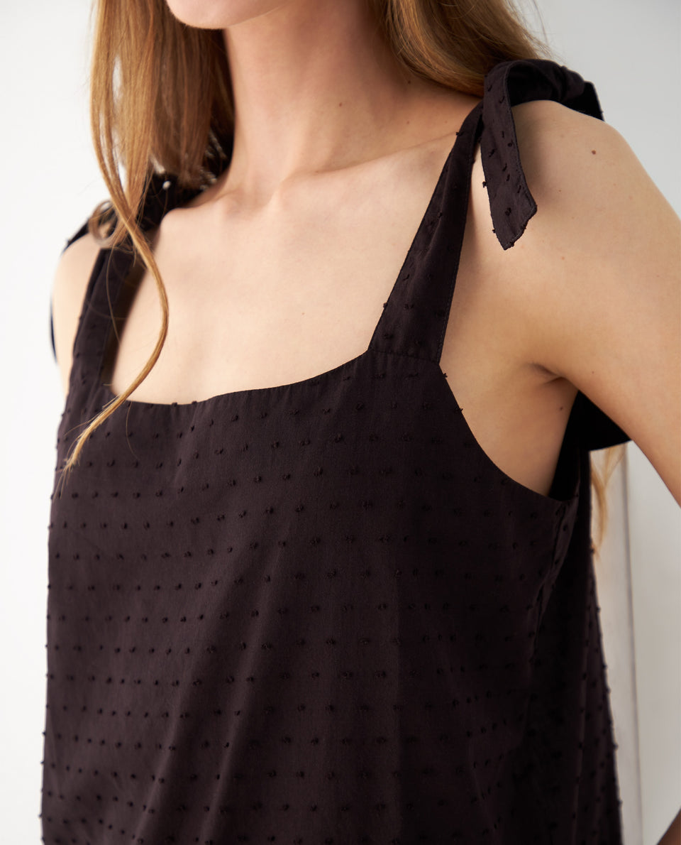 Camisa con escote recto para mujer - Negro 34_112F003_NEG193909_3