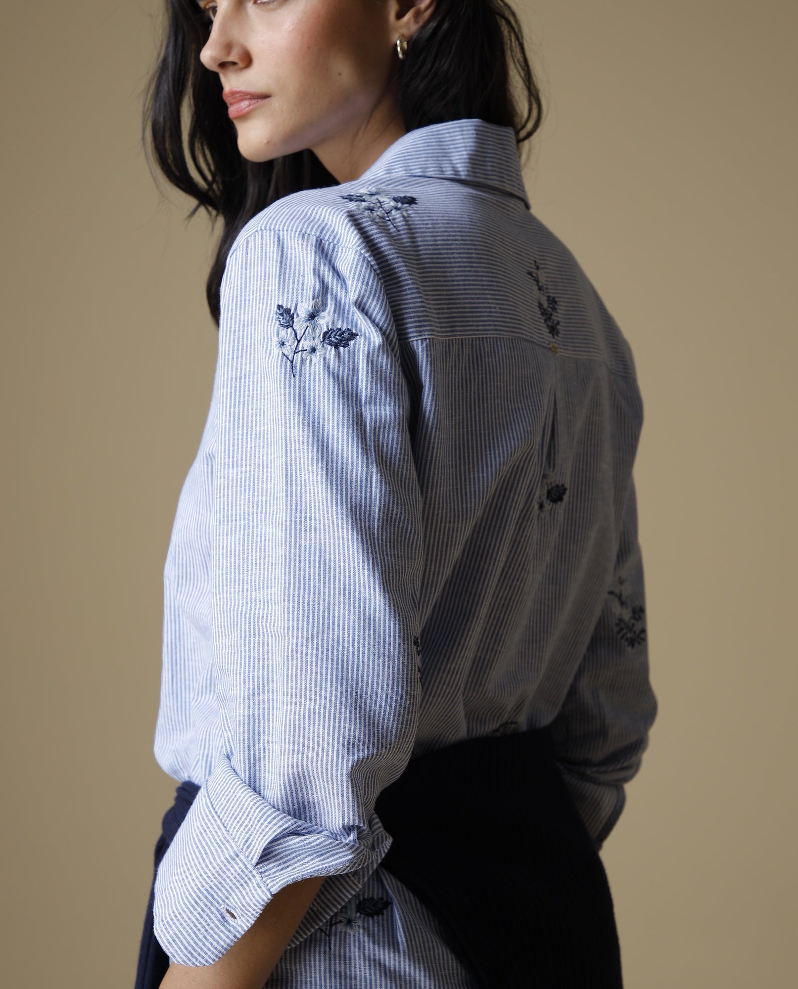 Camisa Manga Larga Algodón-Lino - Azul 34_113H011_AZU144516_4