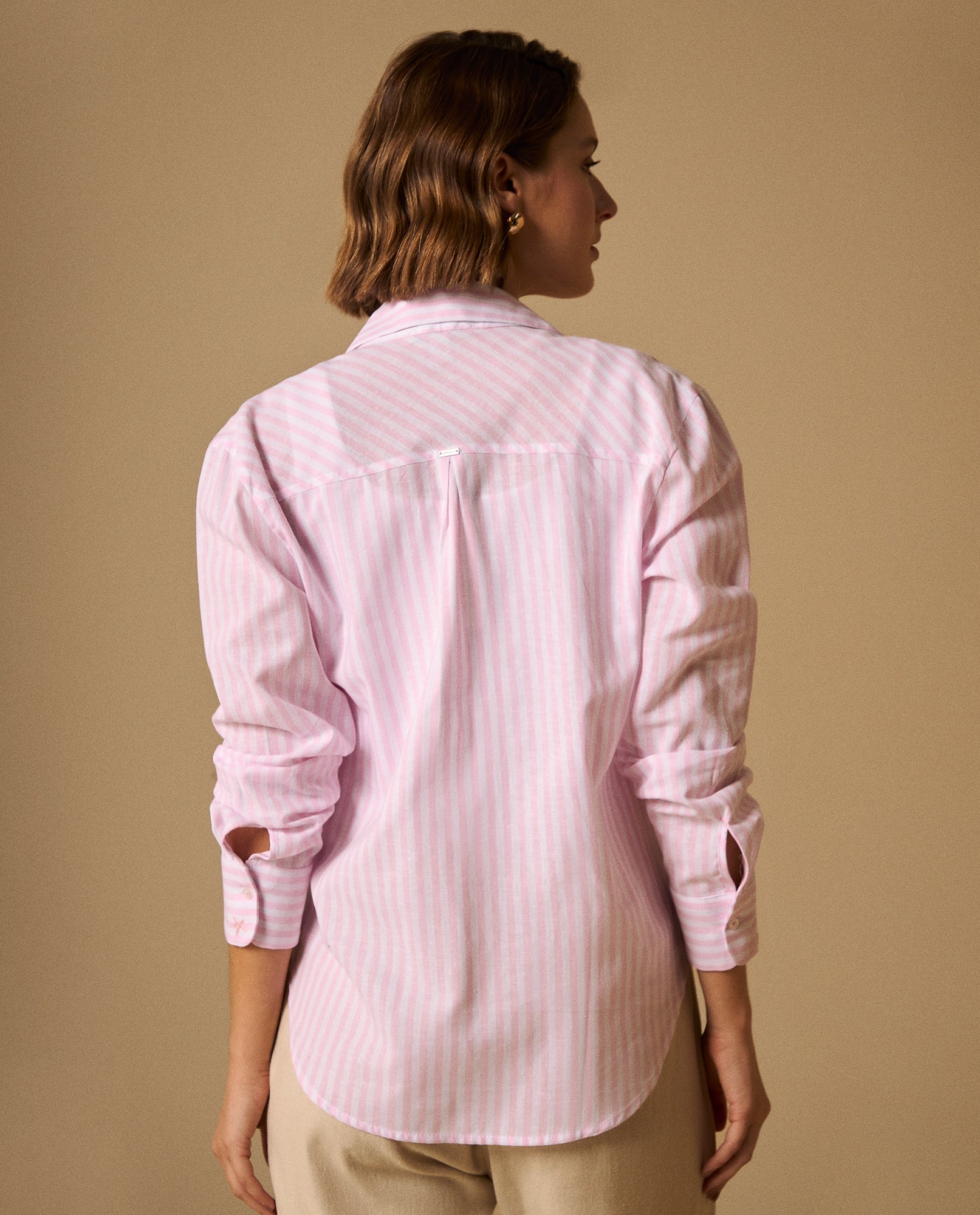 Camisa Rayas con Bordados en Puños - Rosa 34_119G010_ROS142710_4