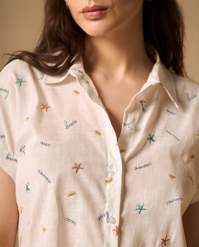 Camisa con Estampado de Palabras - Crudo 34_119G012_CRU114201_3