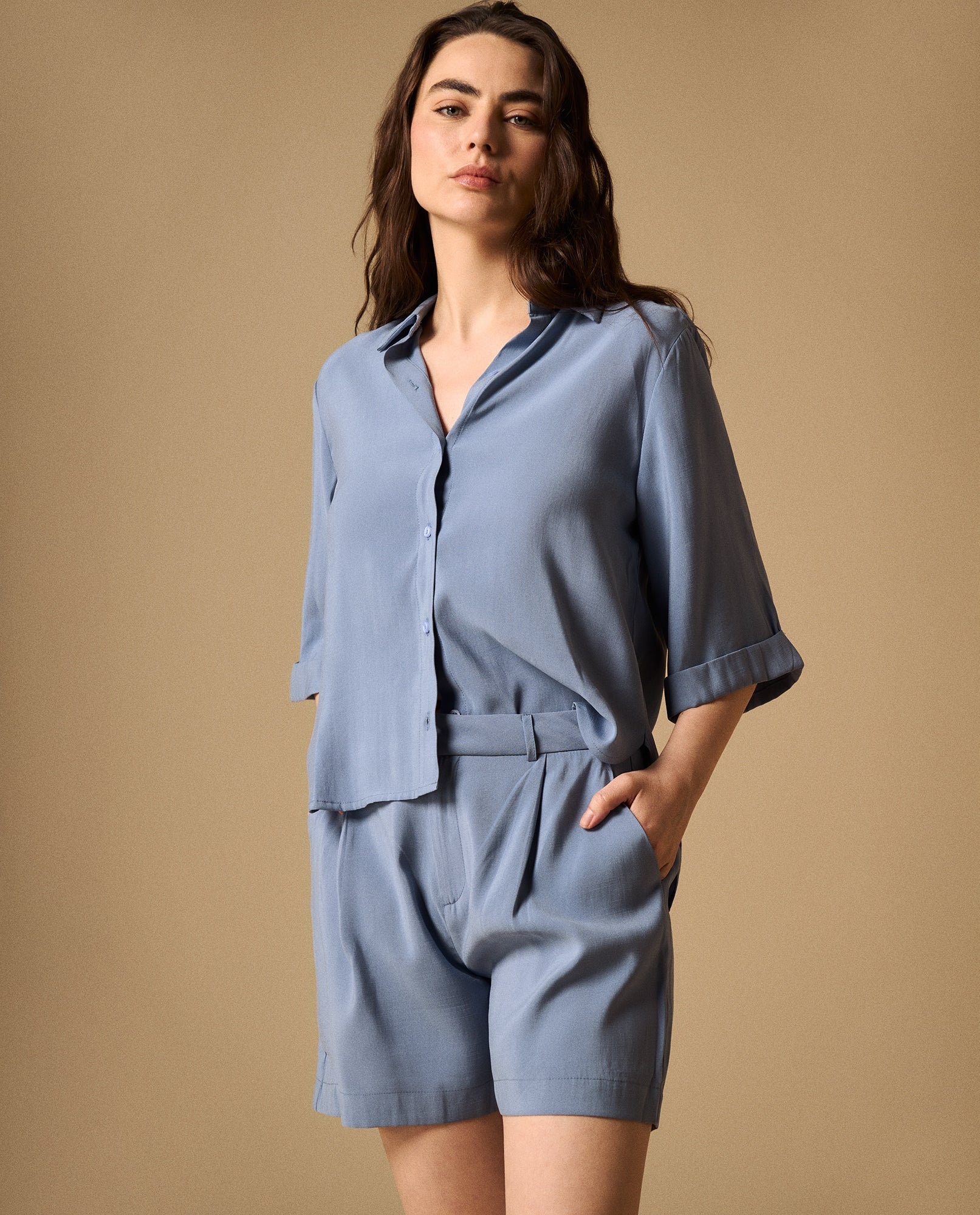 Camisa Manga Corta Premium - Azul 34_119G013_AZU174015_3