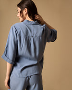 Camisa Manga Corta Premium - Azul
