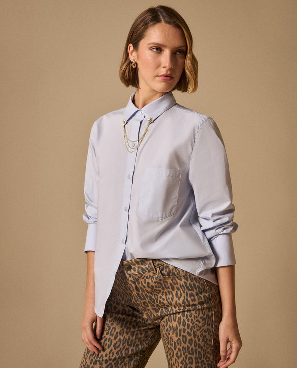 Camisa Azul Claro Manga Larga Premium - Azul 34_119G014_AZU134304_0