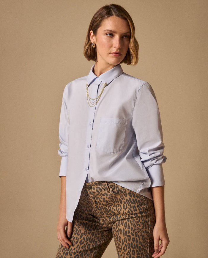 Camisa Azul Claro Manga Larga Premium - Azul 34_119G014_AZU134304_0