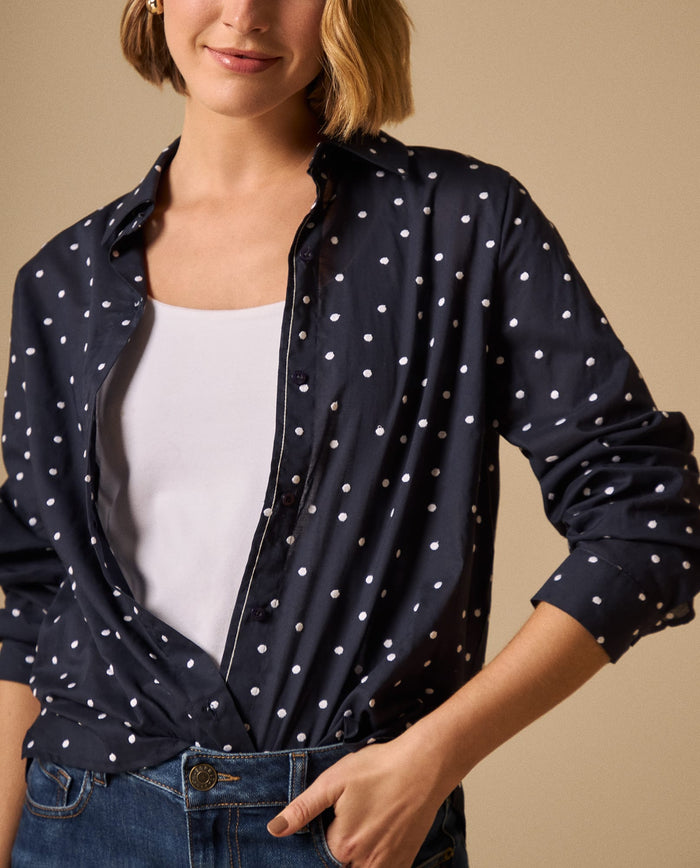Camisa con Estampado Love Romántico - Azul 34_119G015_AZU193922_3
