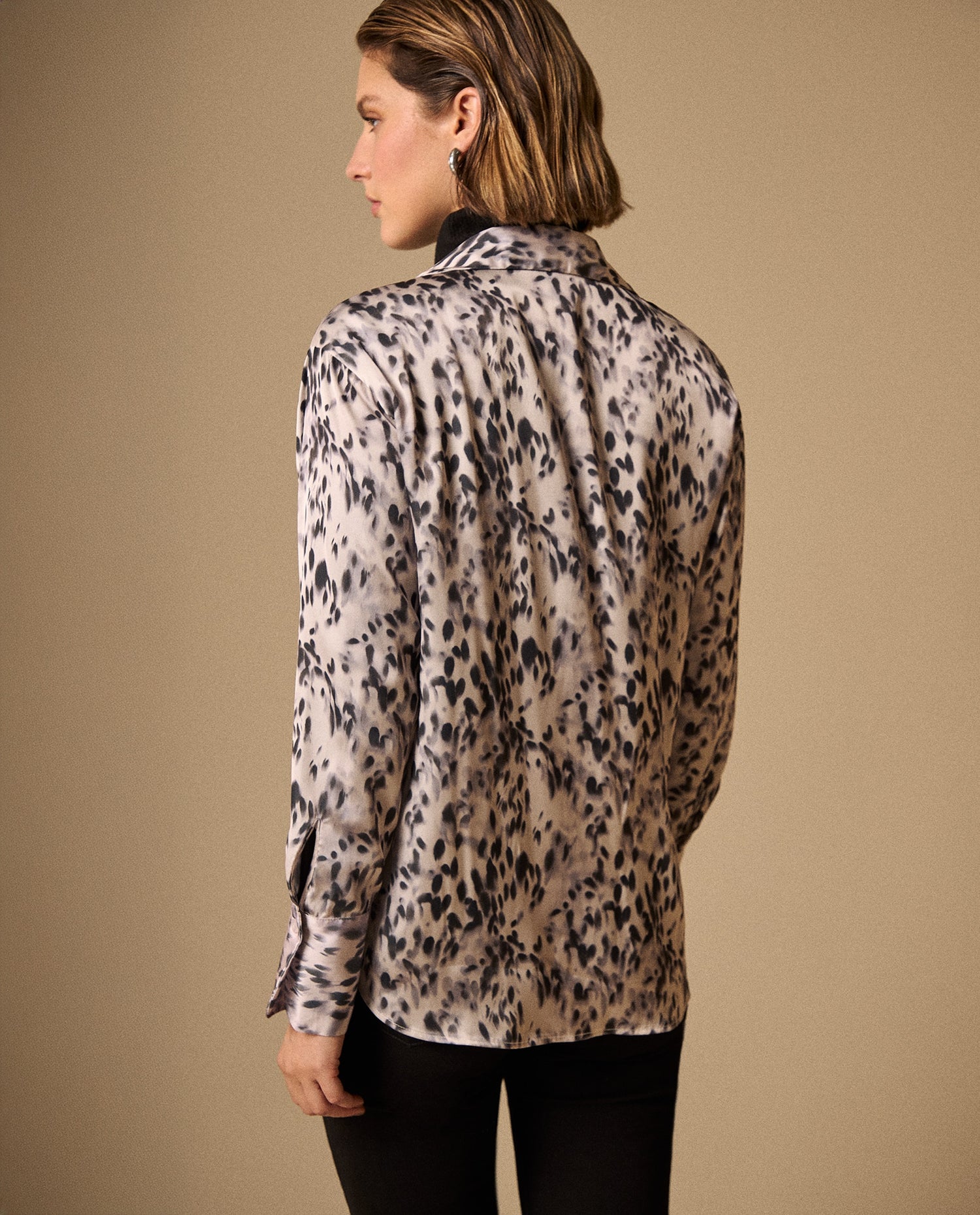 Camisa Texturizada Crudo Grisáceo - Crudo
