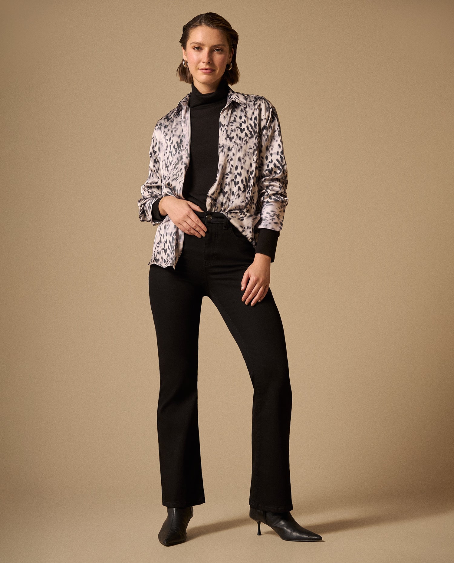 Camisa Texturizada Crudo Grisáceo - Crudo