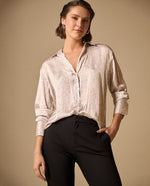 Camisa Texturizada Crudo Grisáceo - Crudo