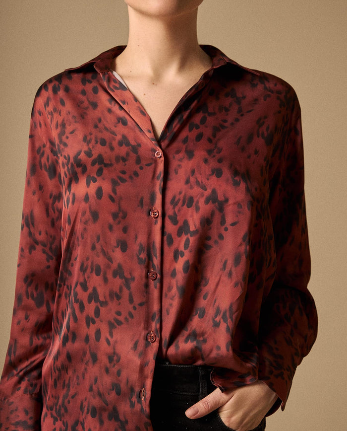Camisa Animal Print Terracota - Naranja 34_119G918_NAR181350_0