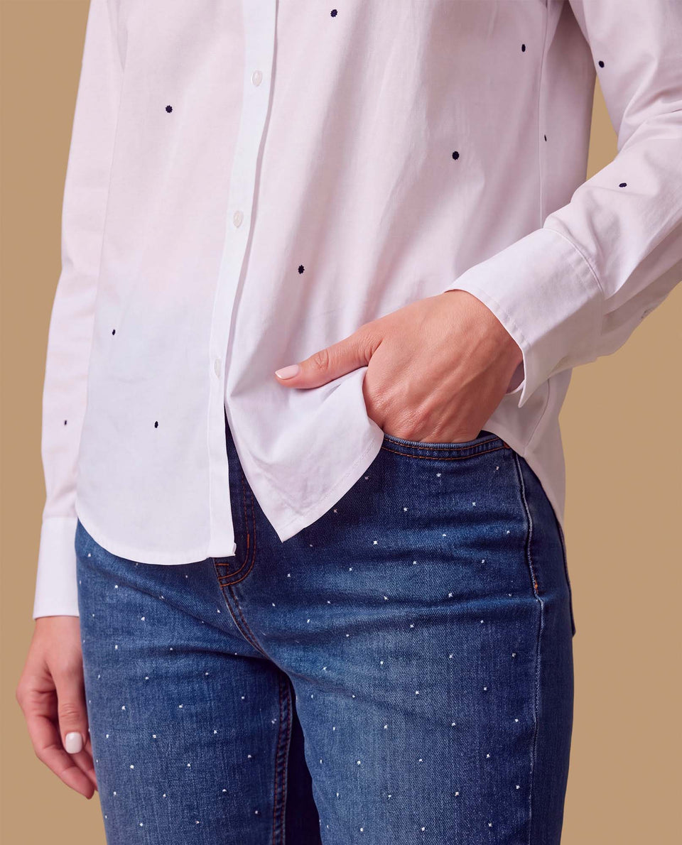 Camisa manga larga bordada clásica - Blanco 34_119H000_BLA110601_7