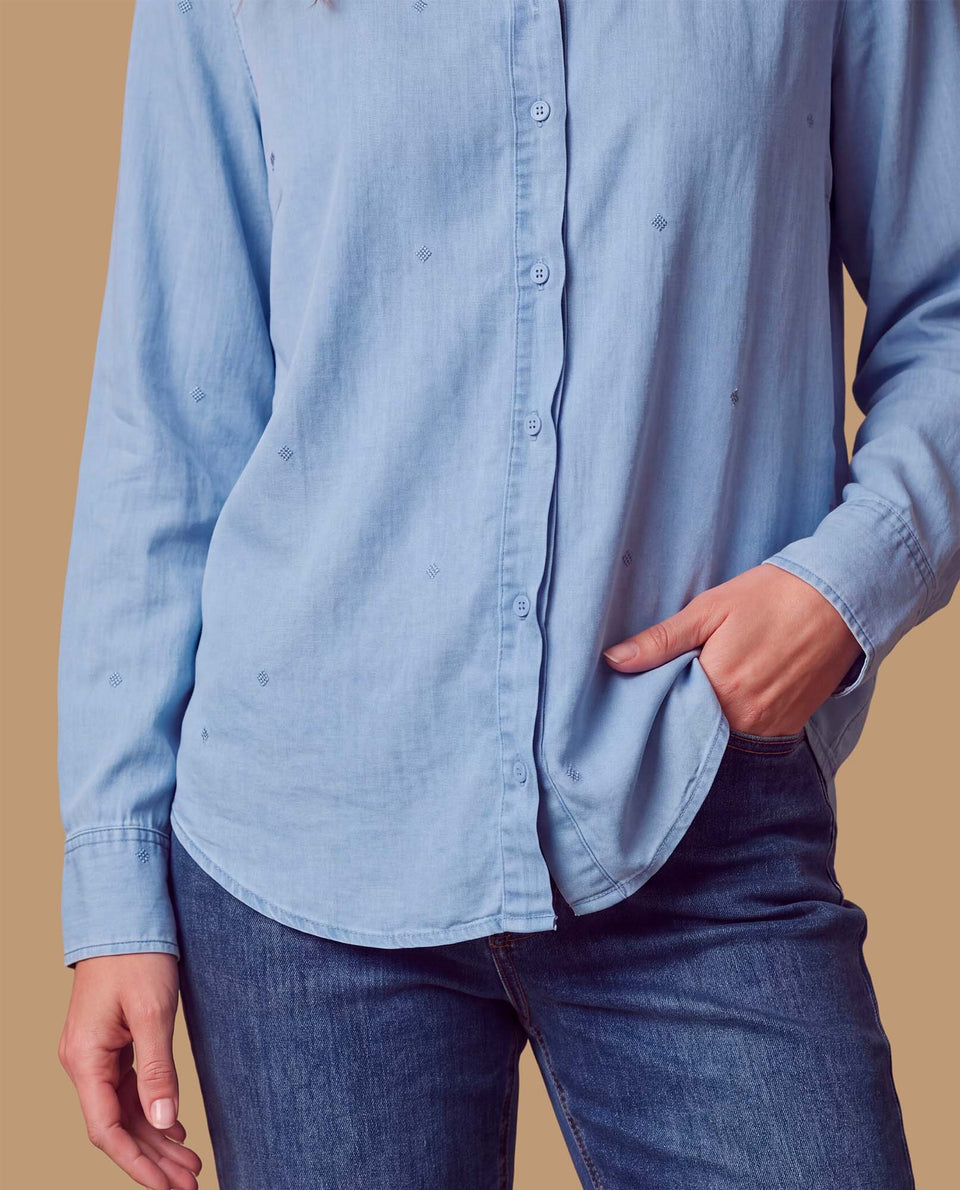 Camisa manga larga lyocell sólida - Azul 34_119H001_AZU134110_7