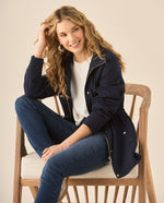 Chaqueta con capucha para mujer - Azul