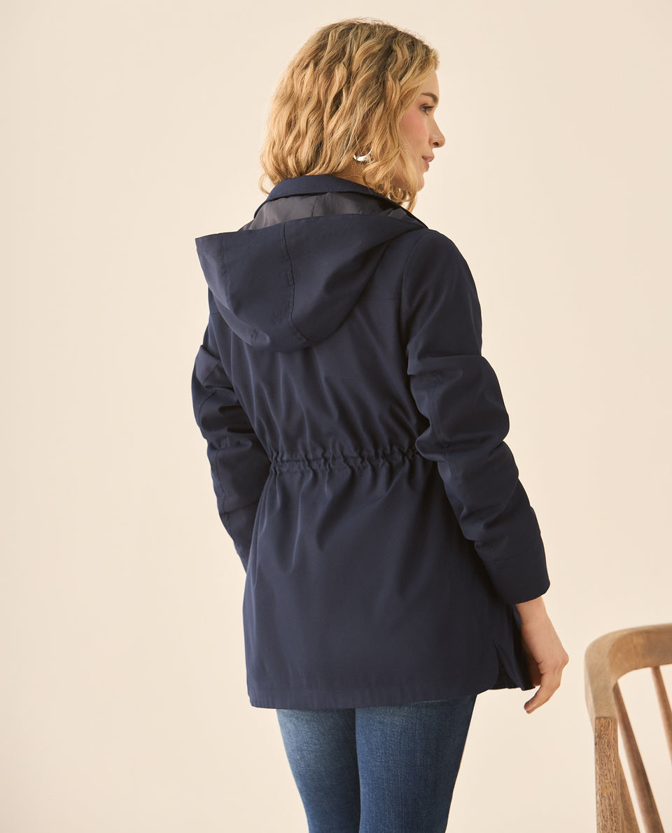 Chaqueta con capucha para mujer - Azul 34_120G919_AZU184022_5