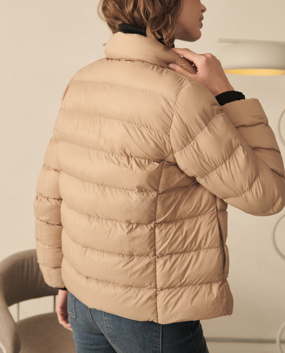 Chaqueta abullonada para mujer - Café 34_120G922_CAF151213_4