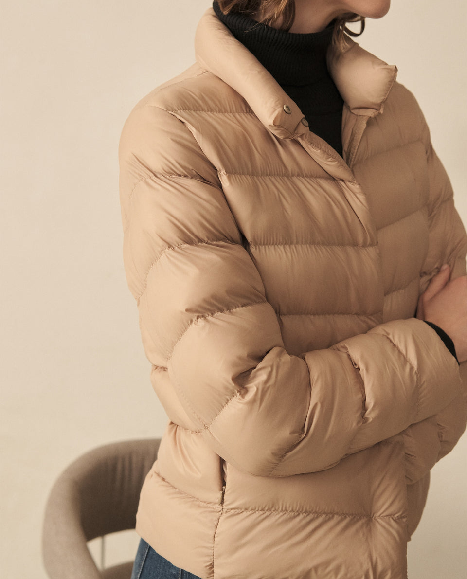 Chaqueta abullonada para mujer - Café 34_120G922_CAF151213_5