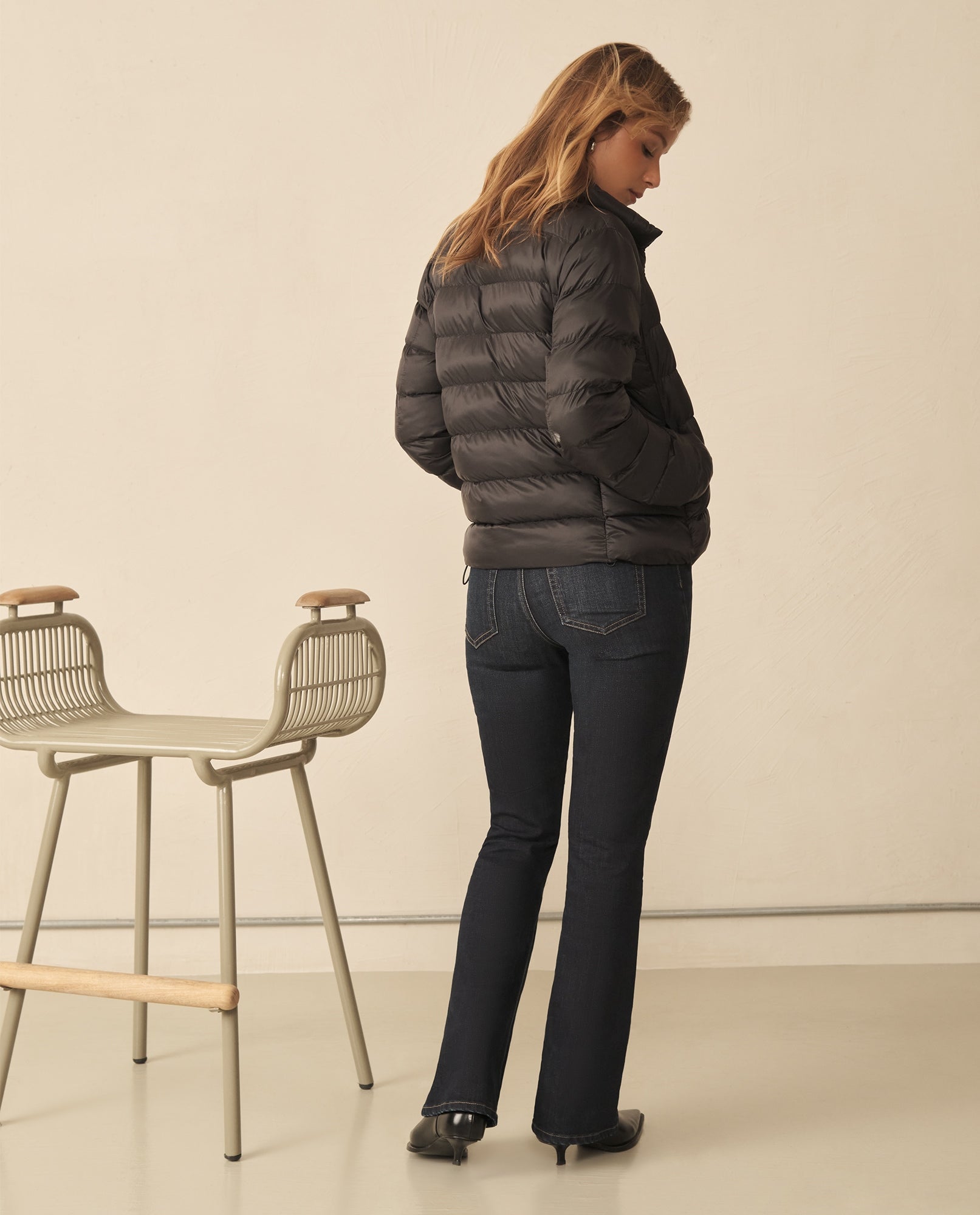 Chaqueta abullonada para mujer - Negro 34_120G922_NEG193909_4
