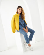 Chaqueta acolchada para mujer - Amarillo