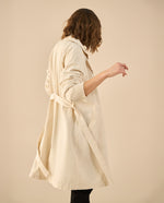 Chaqueta tipo abrigo para mujer - Blanco