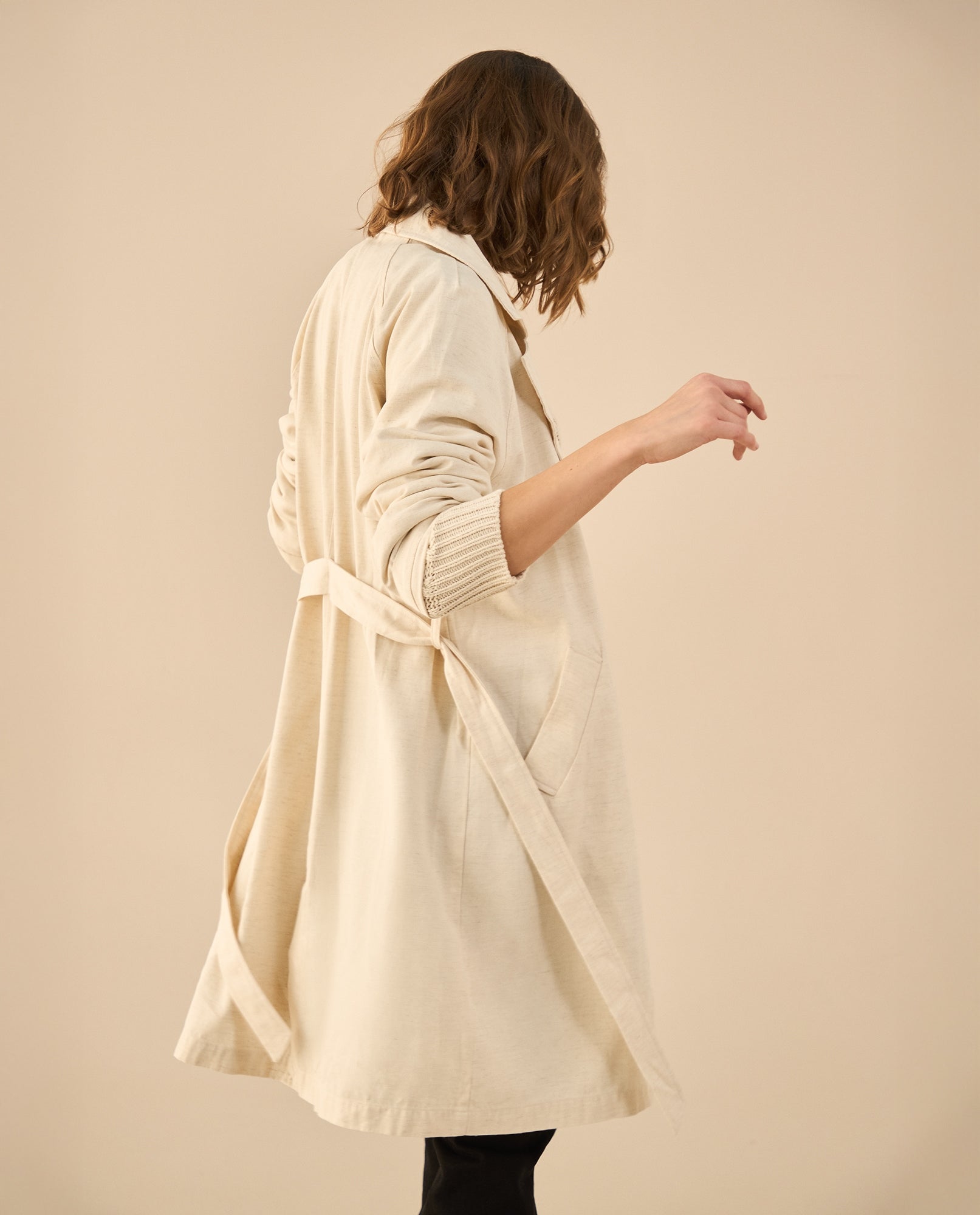 Chaqueta tipo abrigo para mujer - Blanco 34_121G002_BLA110601_4