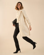 Chaqueta tipo abrigo para mujer - Blanco