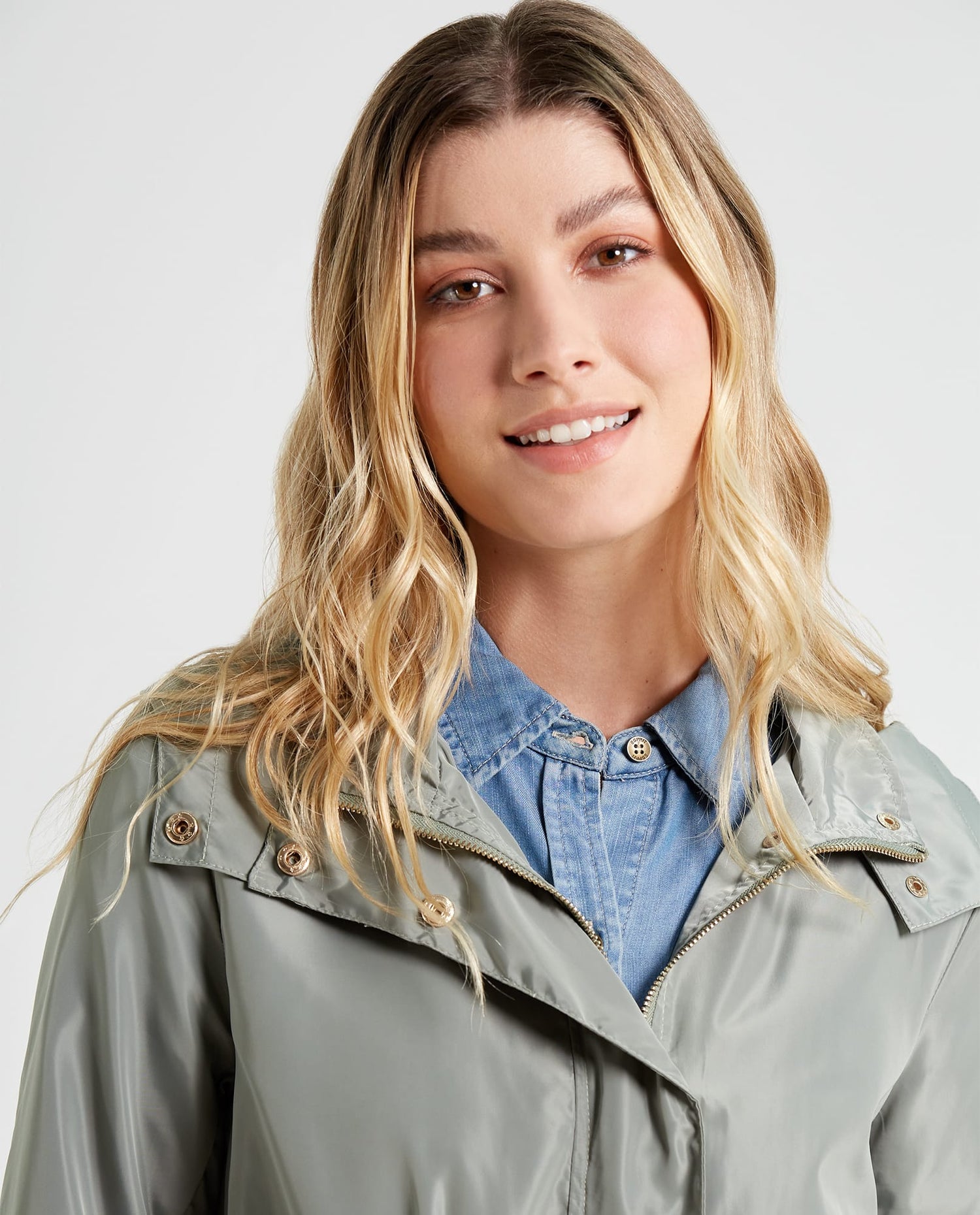 Chaqueta con capucha para mujer - Verde