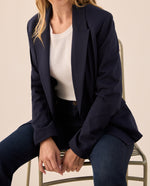 Blazer Azul Oscuro con Forro Interior - Azul